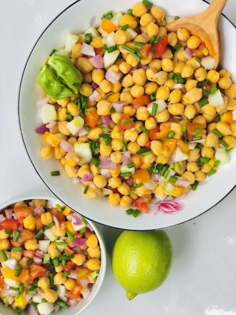citrus chickpea salad